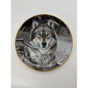 Franklin Mint Call of the Wild Wolf Collector Plate Cassandra Graham HI 5965 8in